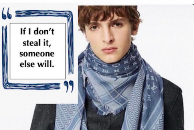 Louis Vuitton pulls $705 blue and white 'keffiyeh stole' after